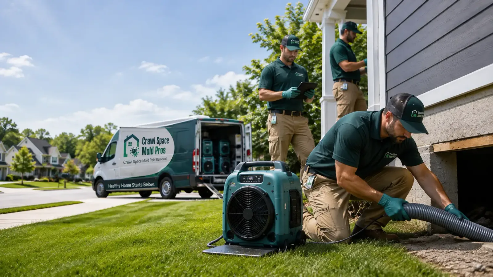 Crawl Space Mold Removal in North Prairie, WI